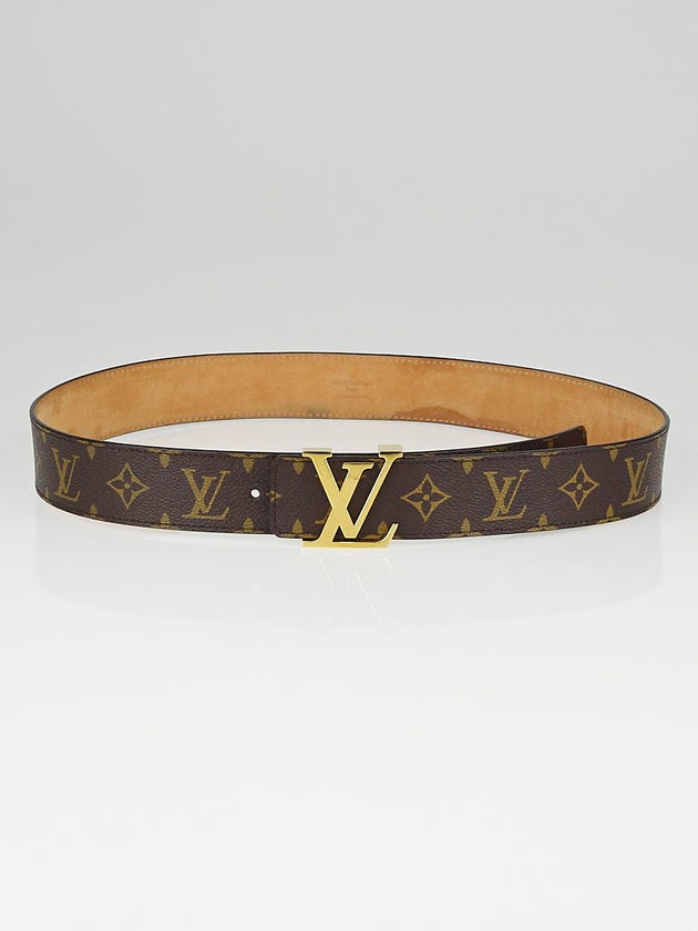 Louis Vuitton Monogram Canvas LV Initials Belt Size 90/36