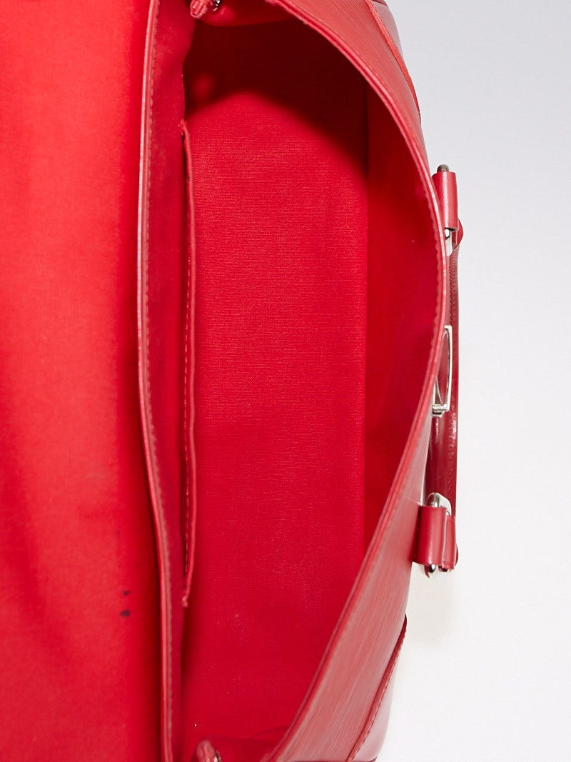 Louis Vuitton Red Epi Leather Segur 2005 Top Handle Hand Bag