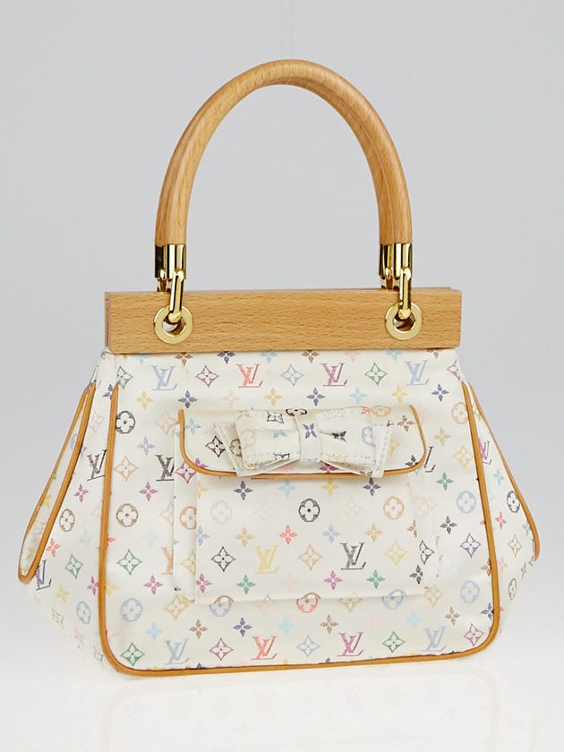 Louis Vuitton Limited Edition Monogram Silk-Satin Multicolore Alberia Evening Bag