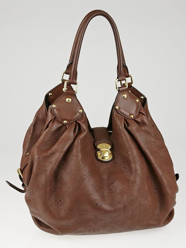 Louis Vuitton Acajou Monogram Mahina Leather L Bag