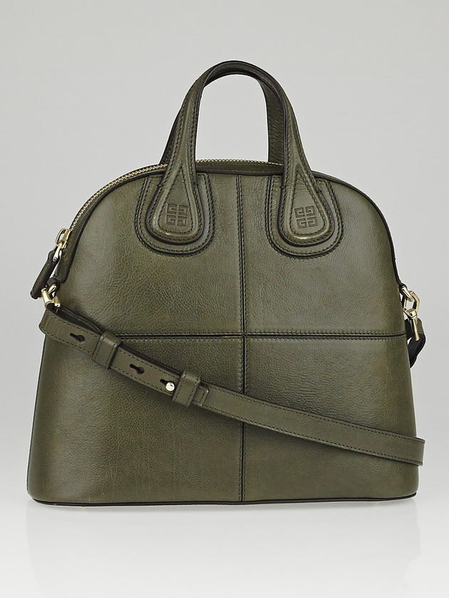 Givenchy Khaki Calfskin Leather Nightingale Palma Bag