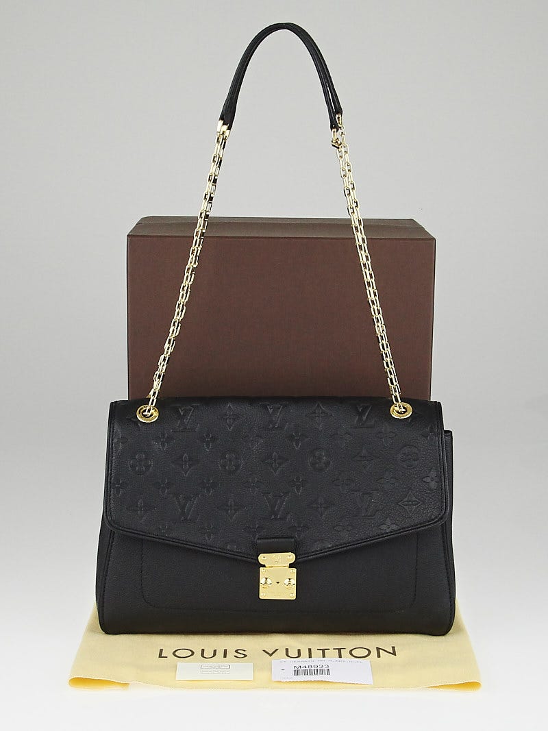 Louis Vuitton Black Monogram Empreinte Leather St Germain MM Bag