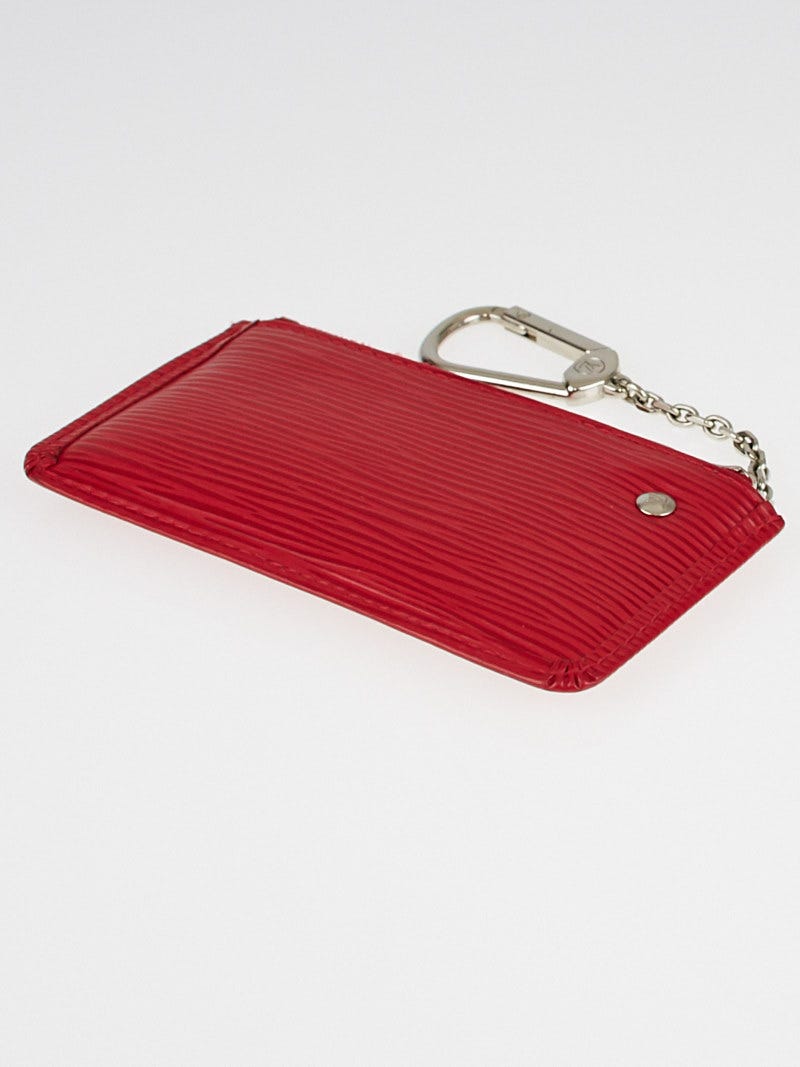 Louis Vuitton Red EPI Leather Pochette Cles Key and Change Holder