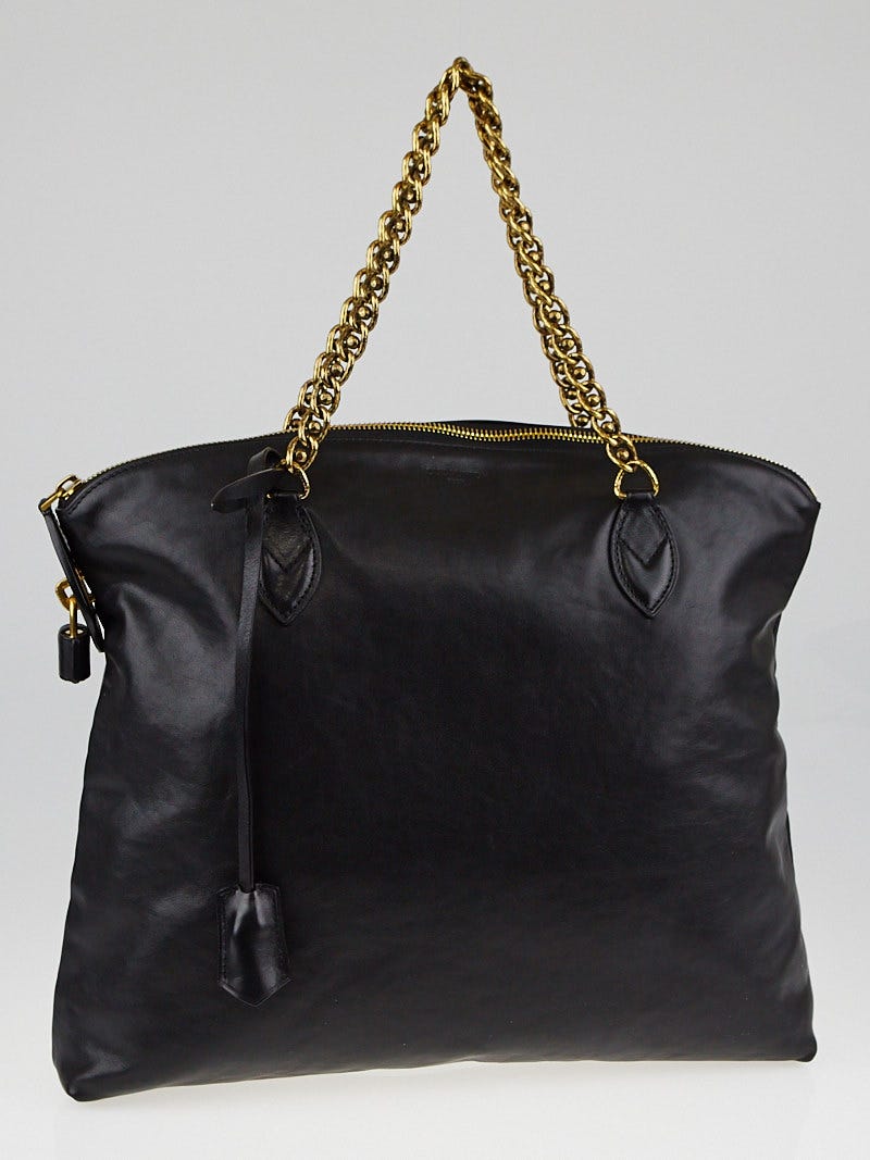 Boudoir Lock It Chain Bag - Louis Vuitton Authentique Black Leather  ref.395776 - Joli Closet