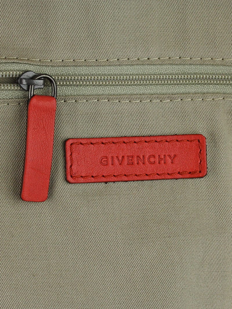 Givenchy Orange Crocodile Stamped Patent Leather Medium