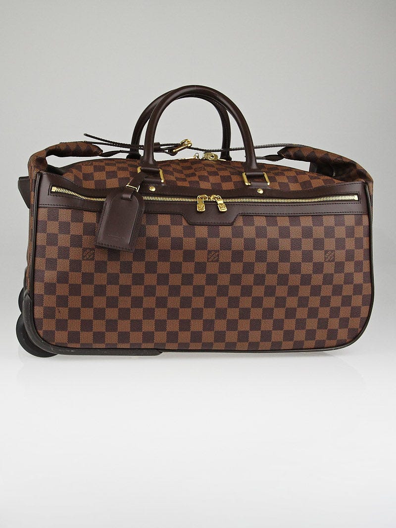 Louis Vuitton second-hand Eole 50 Damier canvas travel bag.