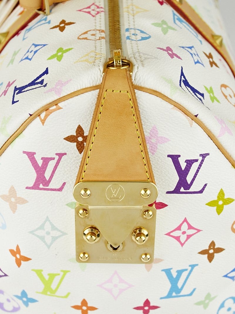 Louis+Vuitton+Speedy+Duffle+25+White+Canvas for sale online