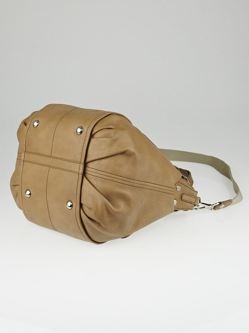 セール★Tod's API SACCA Tod's Beige Leather G-Line Easy Sacca Grande Tote Bag
