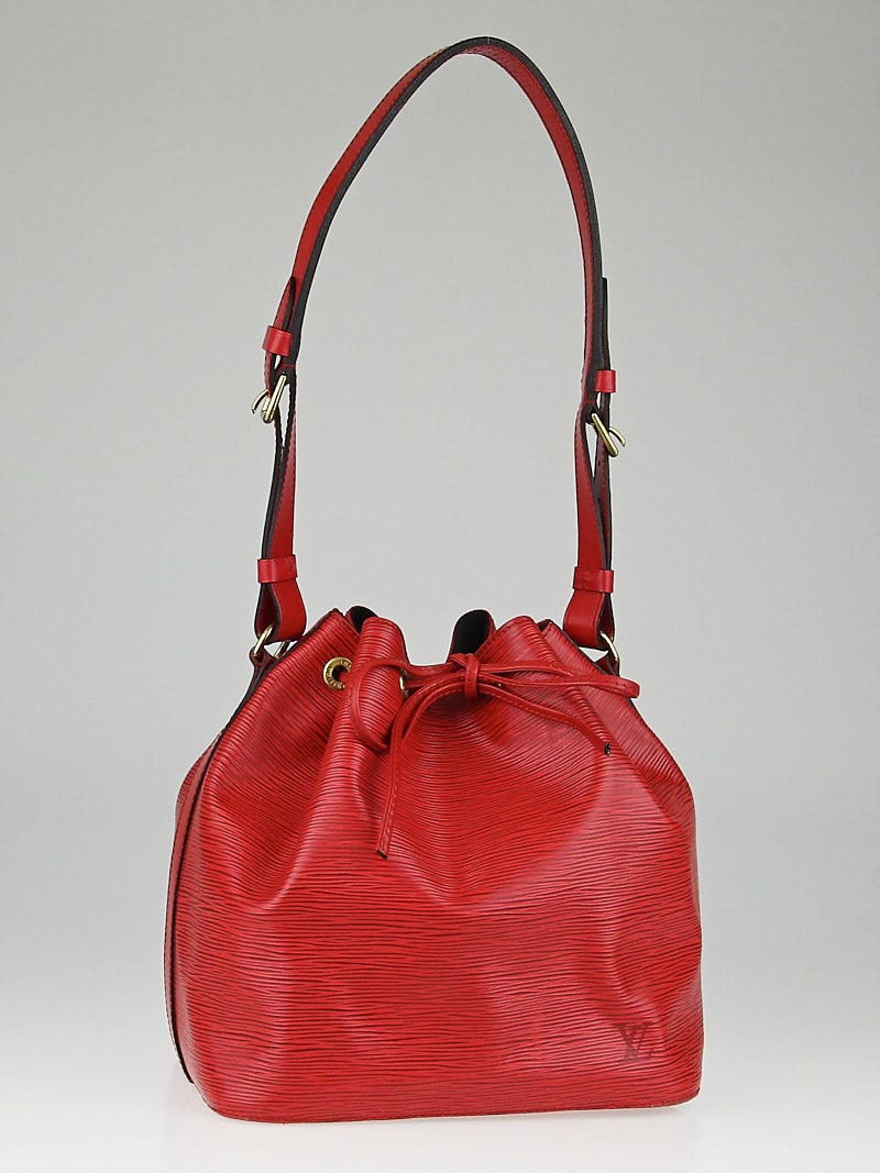 Louis Vuitton Red Epi Leather Bucket Bag - Yoogi's Closet