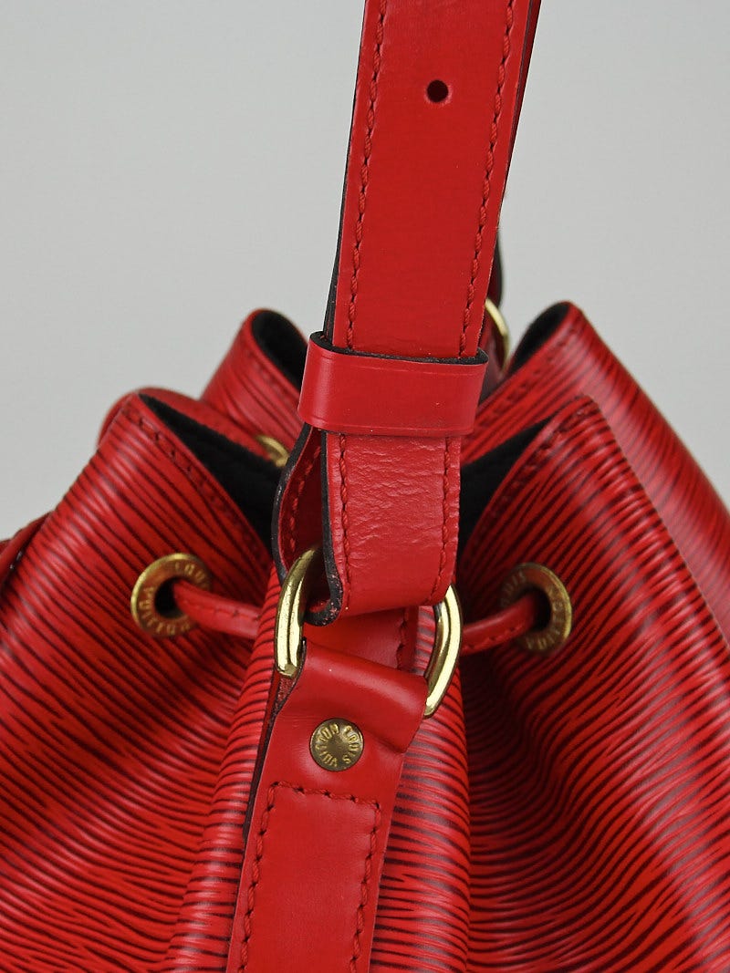 Louis Vuitton Red Epi Leather Noe Bag with Shoulder Strap. , Lot #75036