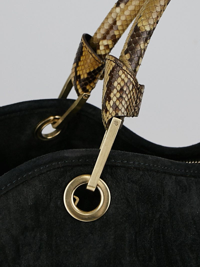Louis Vuitton Limited Edition Kohl Monogram Embossed Suede Whisper PM Bag -  Yoogi's Closet