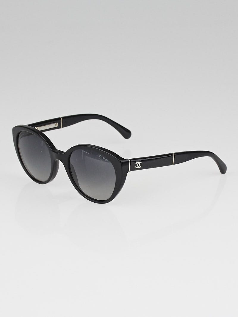 Chanel Black Frame CC Logo Polarized Sunglasses - 5252Q