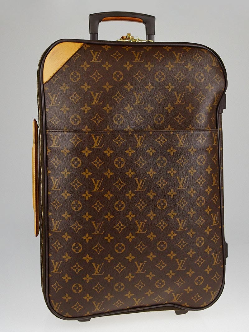 LOUIS VUITTON Pegase 60 Monogram Canvas Business Suitcase Travel Bag