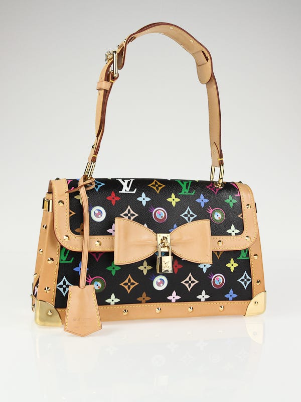 Louis Vuitton Limited Edition Black Multicolore Monogram Eye Need You Bag