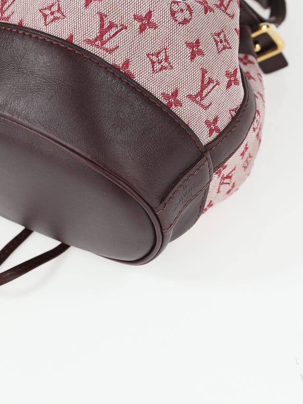 Louis Vuitton Cherry Red Monogram Mini Lin Canvas Noelie Bag Louis Vuitton