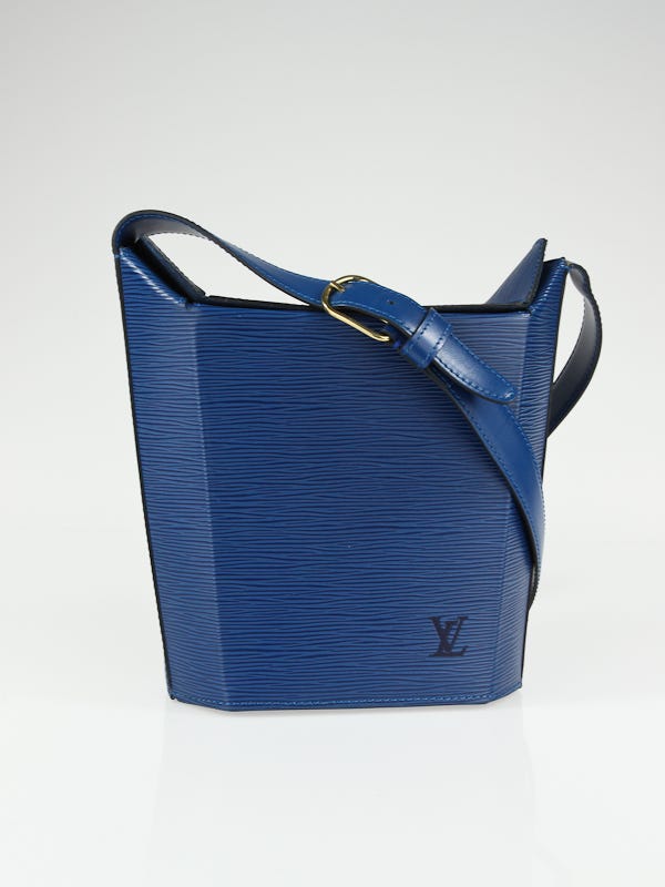 Louis Vuitton Toledo Blue Epi Leather Sac Seau Bag