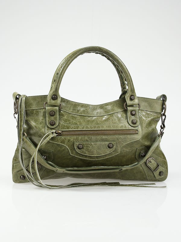 Balenciaga Origan Chevre Leather Motorcycle First Bag