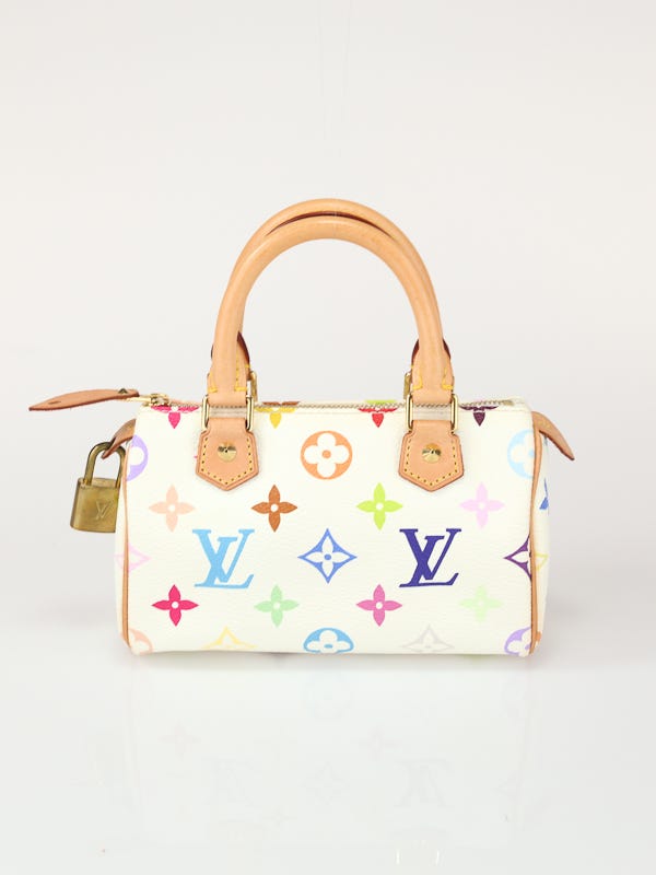 Louis Vuitton White Monogram Multicolor Mini Sac HL Bag
