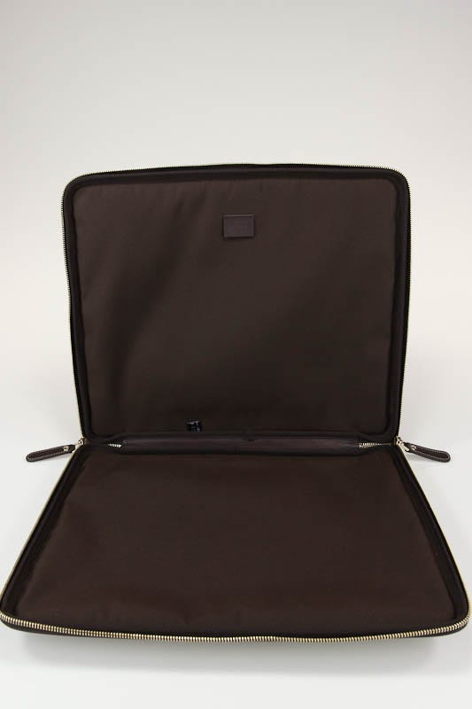 Gucci Beige/Ebony GG Coated Canvas Laptop Computer Case Gucci Beige/Ebony GG Coated Canvas Laptop Computer Case