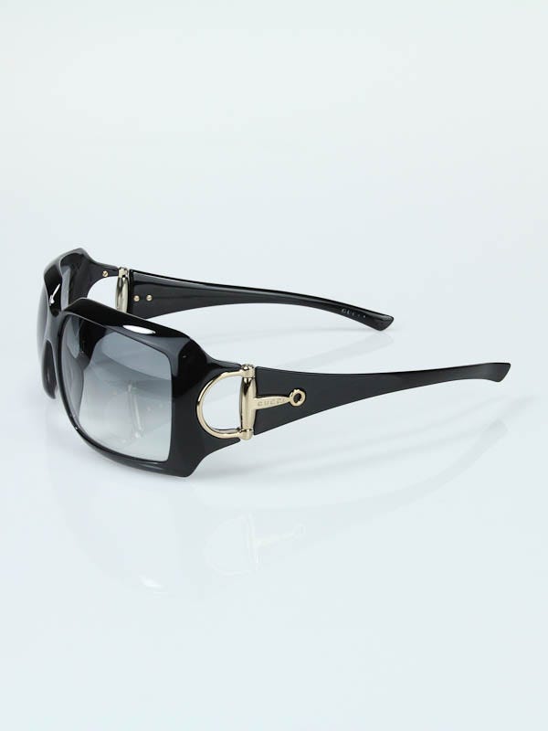 Gucci Black Frame Gradient Tint Horsebit Sunglasses 2562/S Sunglasses
