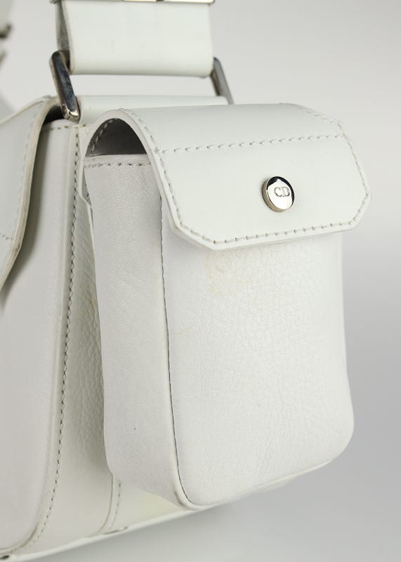 Christian Dior White Leather Street Chic Columbus Avenue