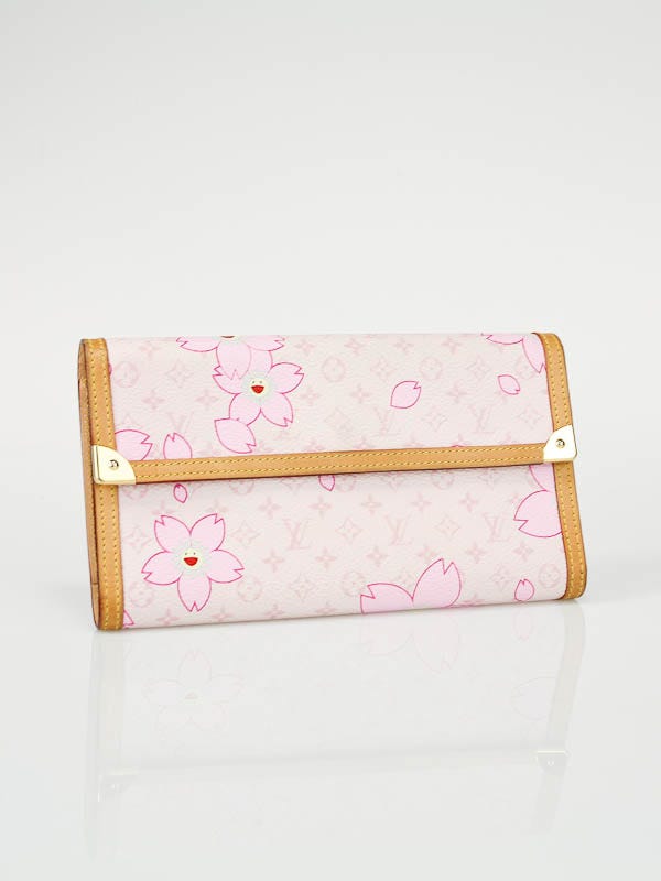 Louis Vuitton Limited Edition Pink Cherry Blossom Porte-Tresor International Wallet