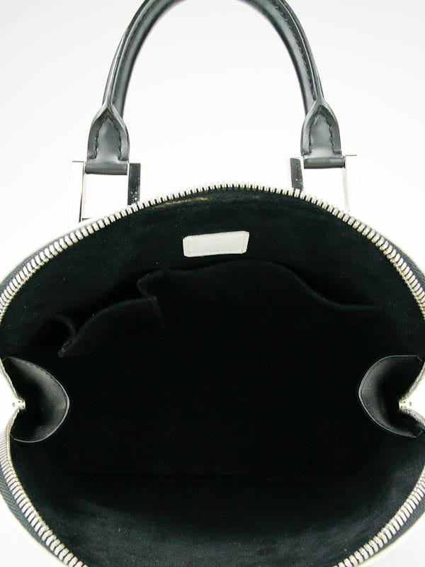 Louis Vuitton Limited Edition Black/White Glazed Leather Alma Graffiti  Horizontal Bag - Yoogi's Closet