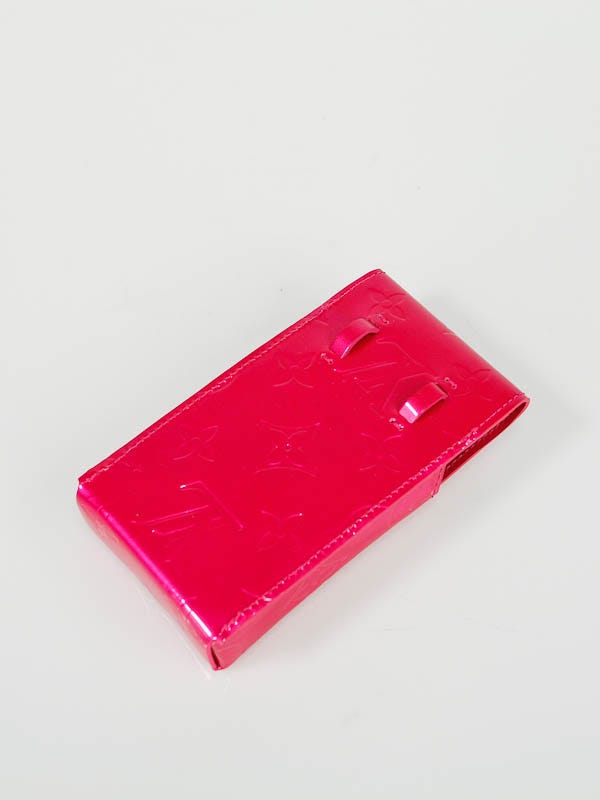 Louis Vuitton Baby Pink Monogram Vernis Greene Cell Phone Holder