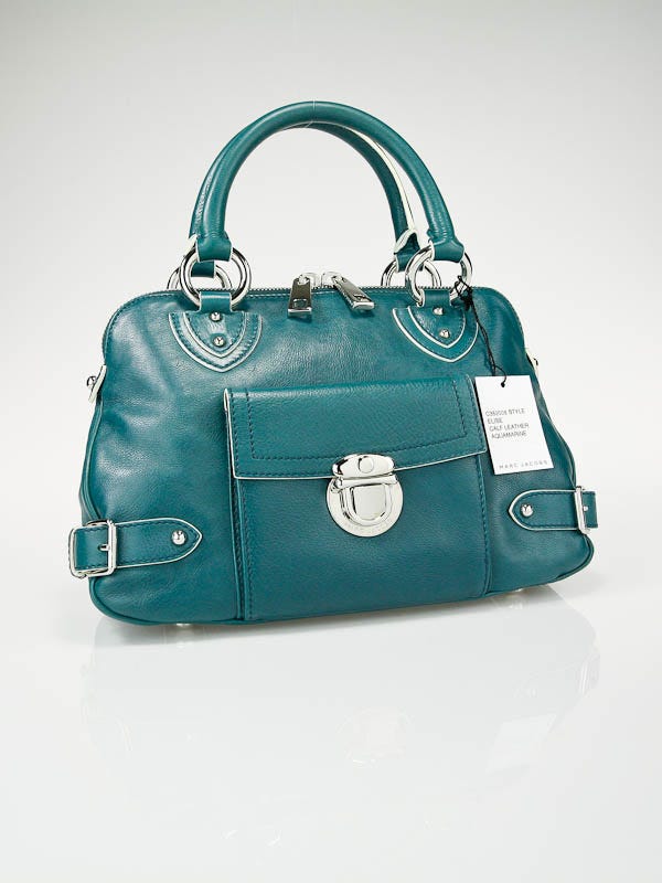 Marc Jacobs Aquamarine Leather Elise Satchel Bag