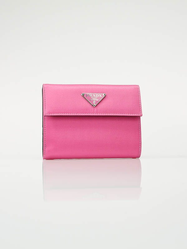 Prada Begonia Pink Tessuto Nylon Wallet