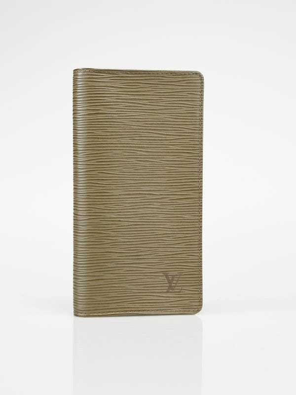 Louis Vuitton Pepper Grey Epi Leather Checkbook Wallet