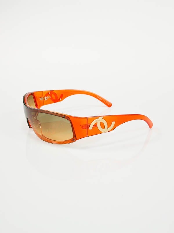 Chanel Gradient Lens Orange Frame Sunglasses 5072