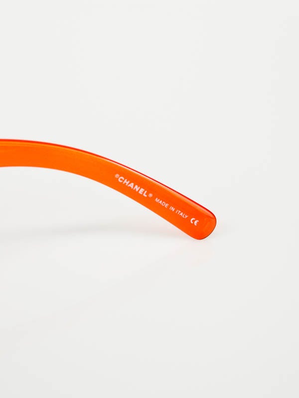Chanel Gradient Lens Orange Frame Sunglasses 5072 | Yoogi's Closet