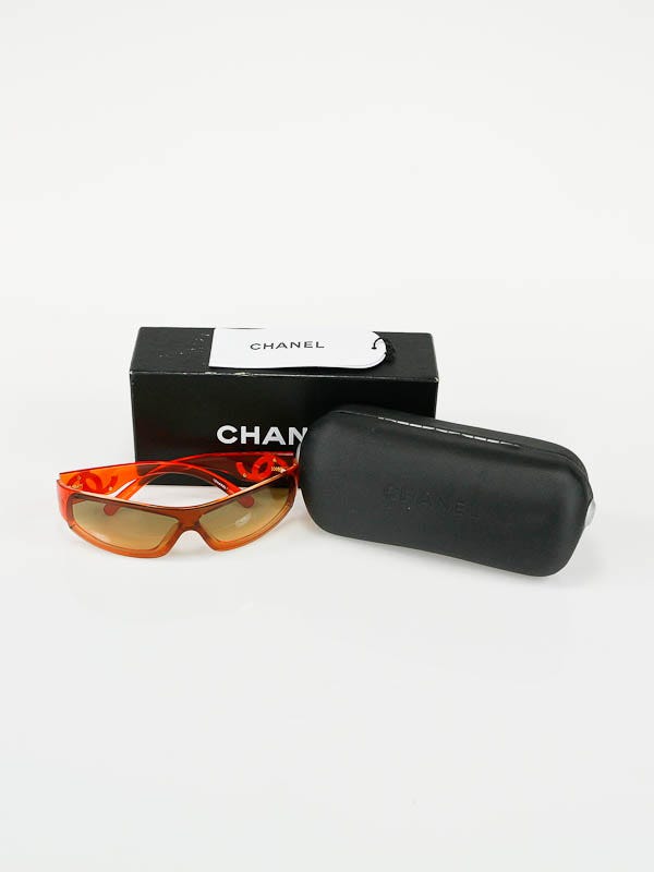Chanel Gradient Lens Orange Frame Sunglasses 5072 | Yoogi's Closet