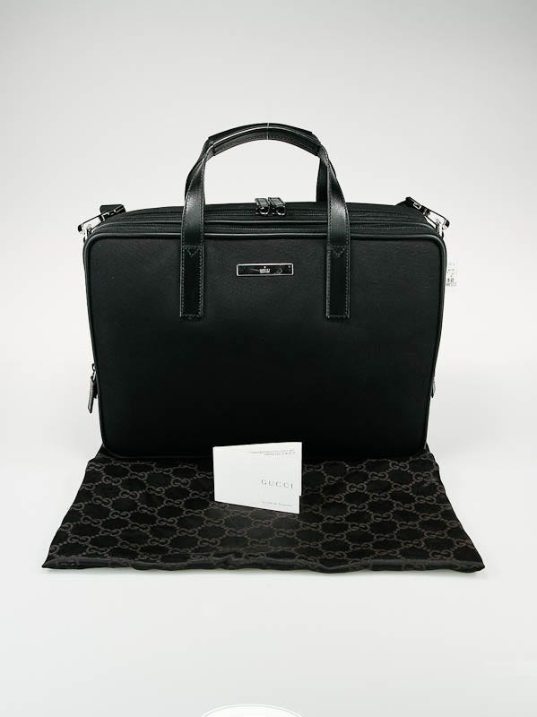 Gucci leather laptop bag store