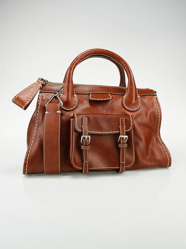 Chloe Whiskey Leather Edith Messenger Bag