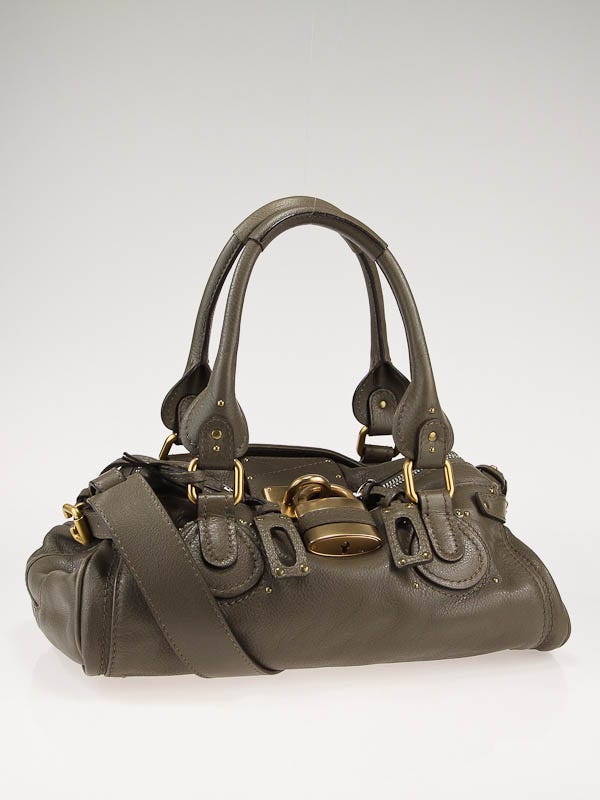 Chloe Ash Leather Medium Paddington Satchel Bag