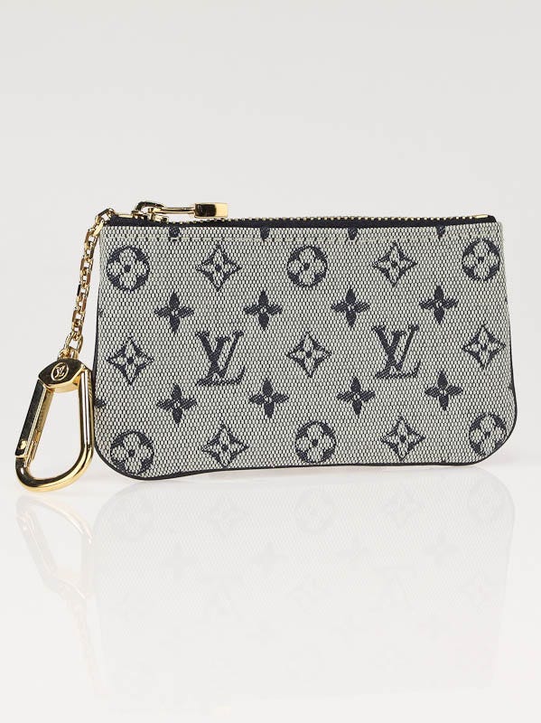 Louis Vuitton Blue Mini Monogram Pochette Clefs Key Pouch