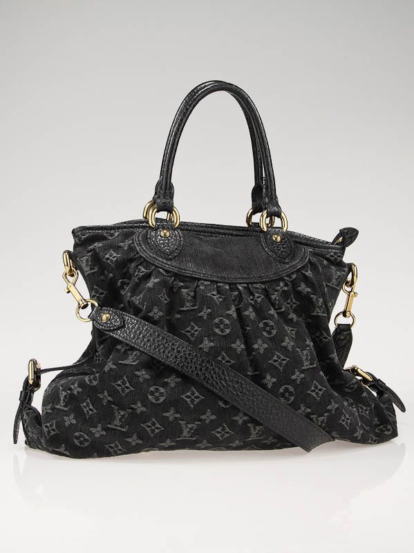 Louis Vuitton Black Denim Monogram Neo Cabby GM Bag