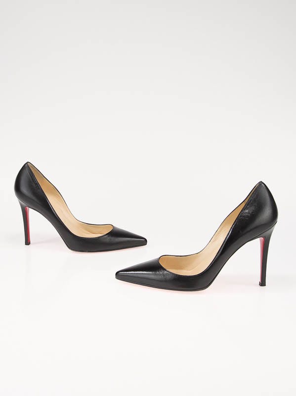 Christian Louboutin Black Nappa Leather New Decoltissimo 100 Pumps Size 6