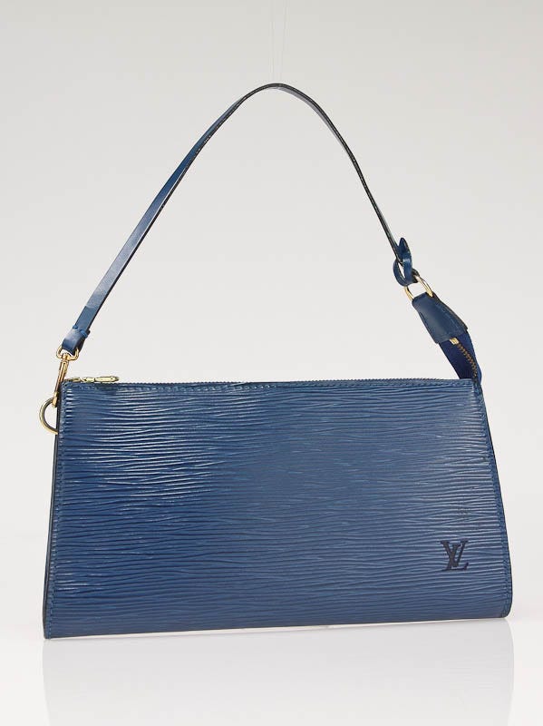 Louis Vuitton Toledo Blue Epi Leather Pochette 24 Bag