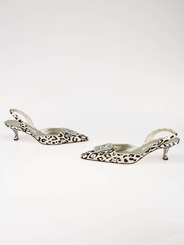 Manolo blahnik store animal print heels
