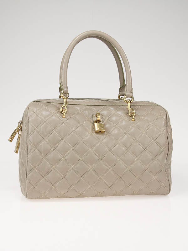 Marc Jacobs Grey Quilted Leather Westside Satchel Bag Marc Jacobs Grey Quilted Leather Westside Satchel Bag