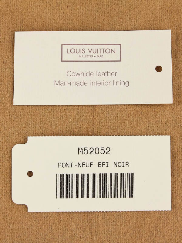 Louis Vuitton Black Epi Leather Pont-Neuf PM w/ Strap Bag