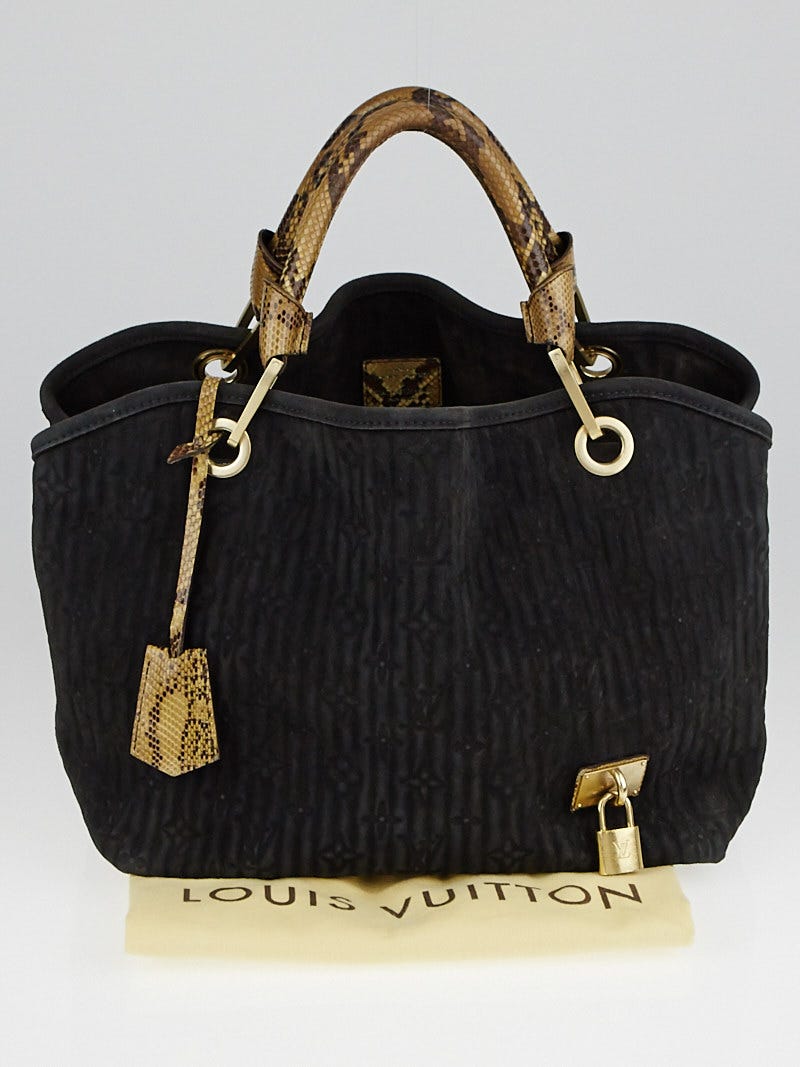 Louis Vuitton Limited Edition Kohl Monogram Embossed Suede Whisper PM Bag -  Yoogi's Closet