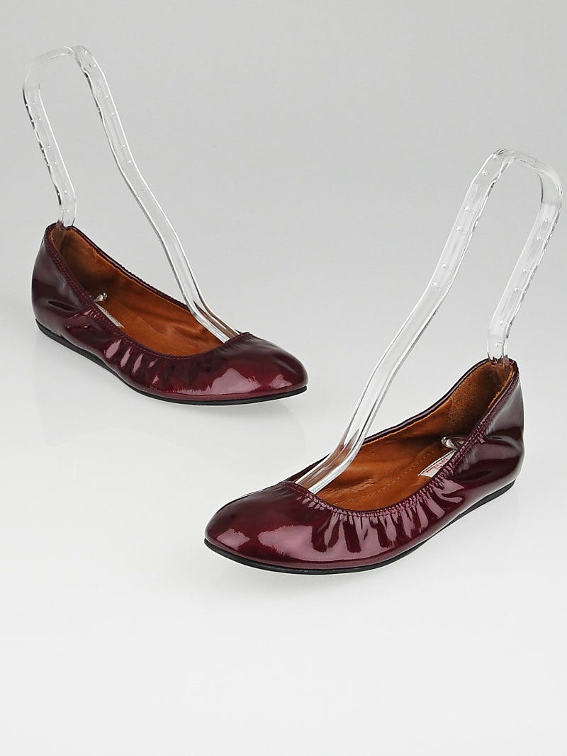 Lanvin patent leather ballet flats top