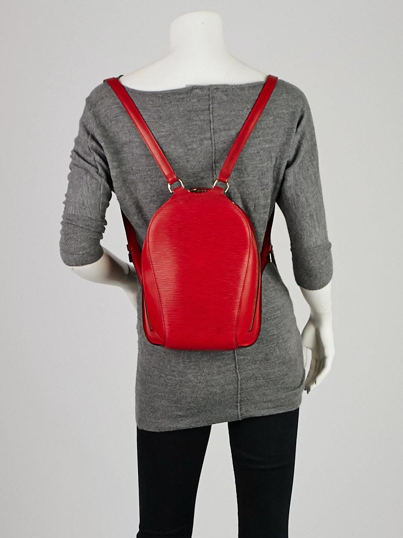 Louis Vuitton Mabillon Backpack Epi Leather Castilian Red M52237  W23xH28xD9cm