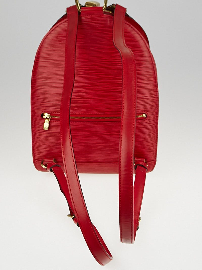 Louis Vuitton Red Epi Leather Mabillon Backpack Bag - Yoogi's Closet