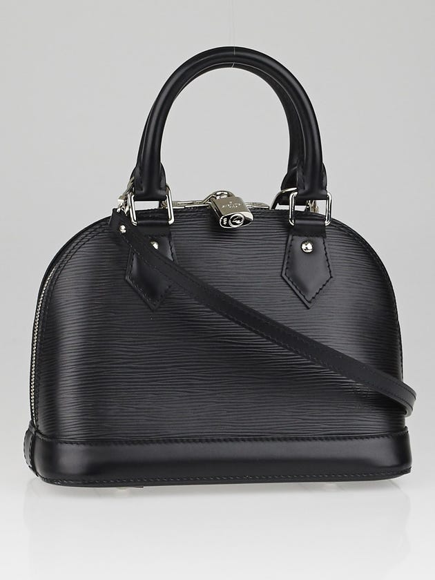 Louis Vuitton Black Epi Leather Alma BB Bag 
