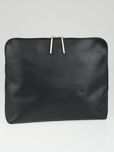 3.1 Phillip Lim Black Leather Medium 31 Minute Clutch Bag | Yoogi's Closet 3.1 Phillip Lim Black Leather Medium 31 Minute Clutch Bag | Yoogi's Closet